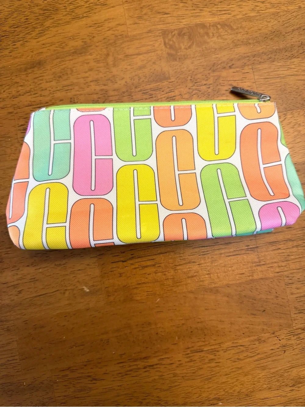 B2G1 FREE Colorful Retro Geometric Cosmetic Makeup Bag Zip Pouch 8x5